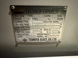 Tsuruta KH-10KC Transformer 10 KVA 210/200/190V HV 110/100/90V LV 50/60 Hz 1 Ph