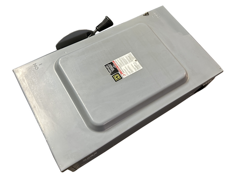 Square D D324N General Duty Safety Switch 200A 3 Pole 60HP 240VAC 50/60HZ NEMA 1
