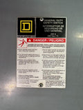 Square D D324N General Duty Safety Switch 200A 3 Pole 60HP 240VAC 50/60HZ NEMA 1
