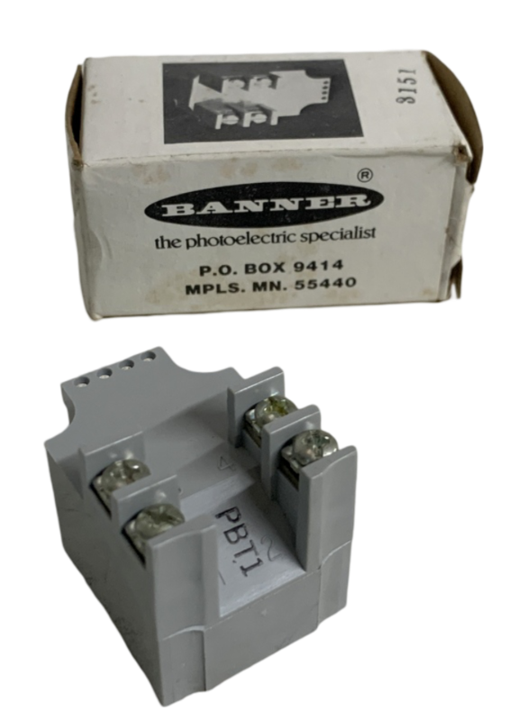Ac Power Block Banner PBT1 Power Block 3 and 4 Wire AC Power Block 105-130 VAC