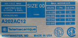 Telemecanique A202AC12 Magnetic Motor Starter 600 VAC Max Size 00