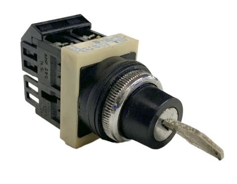 Fuji Electric AH25-J2 Keyed Selector Switch 10A 600 VAC Max W/ Key