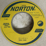Norton 38A46-I8VBE Grinding Wheel 12" x 1/2" x 3" 2070 RPM
