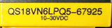 Banner QS18VN6LPQ5-67925 Photoelectric Sensor 10-30VDC