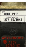 Allen-Bradley 800T-PA16G Push Button Illuminated Green Lens 120VAC 50/60HZ Ser T