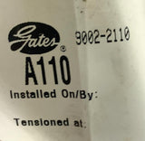 Gates A110 HI-Power II V Belt 90022110