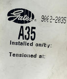 Gates A35 HI-Power II V Belt 90022025