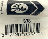 Gates B78 HI-Power II V Belt 90032078