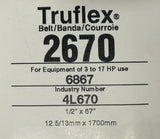 Gates 2670 Truflex V-Belt 4L670