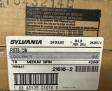 Box of (24) Sylvania F15T8/CW T8 Fluorescent Tube Light Bulb Cool White 21616-2