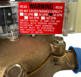 Carlon 100A 100-2-R  Electric Contacting Water Flow Meter 1" NPT