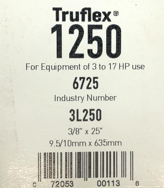 thumbnail image 2 of AJANTA 3L250 Power Drive V-Belt – 3/8 X 25 Inches, Made In India 2 of 3