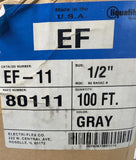 Electri-Flex EF-11 Liquid Tight Flexible Conduit Steel Gray 1/2" Size 100 ft