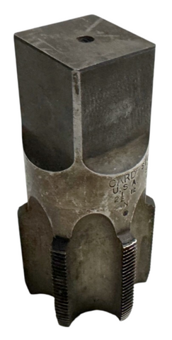 Card 2 1/2-12N Plug Hand Tap 6 Flute Stud Fit STL HS1