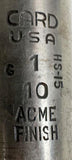 Card 1-10 Plug Hand Tap 4 Flute HS-15 Acme Finish