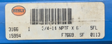 Besly 3/4"-14 NPTF Pipe Tap 6" OAL 5 Flute F7669 3166