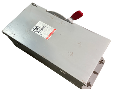 Westinghouse HFN361 Fusible Heavy Duty Safety Switch 30 Amp 600V 3 Phase Type 1