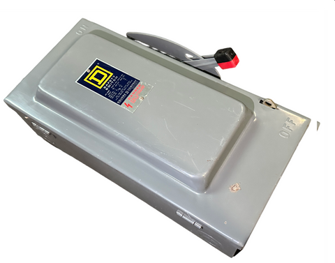 Square D H-222-N Fusible Heavy Duty Safety Switch 60 Amp 240V 3 Pole Type 1