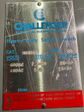 Challenger HD361C Fusible Heavy Duty Safety Switch 600VAC 30A 3 Pole Type 1
