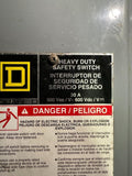 Square D H361AWK Fusible Heavy Duty Safety Switch 30 A 600 VAC 3 Phase 3 Pole
