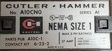 Cutler Hammer A10CN0 Motor Starter 27 Amp Series A1 Nema Size 1