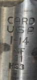 Card 1"-14 NF 11 Hand Tap 4 Flute HS3 USA