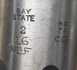 Bay State 2"-16 NEF Hand Tap 6 Flute HS 74 CG