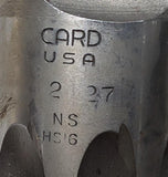 Card 2"-27 NC Hand Tap HS 8 Flute HS