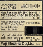 Fuji Electric 4NC0A0 SC-03 Contactor 4-Pole 220-240VAC 50/60HZ