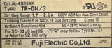 Fuji Electric 4NC0A0 SC-03 Contactor w/ TR-ON/3 Overload Relay