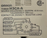 Omron H3CA-A Solid-State Timer 24-240 VAC 50/60 Hz 4VA Max