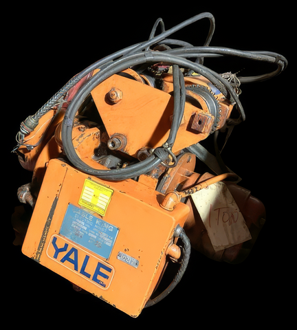 Yale Cable King 201S Electric Hoist w/ Powered Trolley 1 Ton 21 FPM 460V