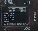 IDEC NRC110 Circuit Protector 250 Max Volts 50/60 Hz 220V 3A