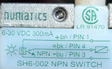 Numatics SH6-002 Hall Effect Sensor Switch NPN 6-30 VDC 300 Ma