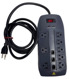 Ditek DTK-8FF Outlet Surge Protector 8 Outlet Strip 125VAC 15A 60Hz