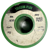 Telecor Plus SN63PB37 Solder Wire .032" 1 LB Spool