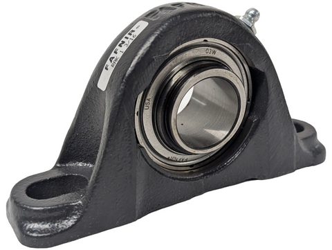 Fafnir RAK1 3/16 2-Bolt Mounted Pillow Block Ball Bearing 1-3/16" Bore Cast Iron
