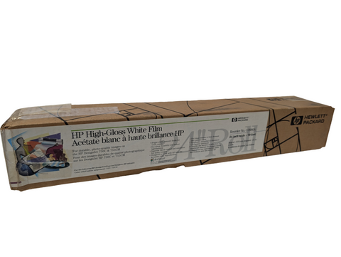 HP C3886A High-Gloss White Film Roll 24 Inches Wide X 70 Feet 4MIL