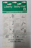 Liberty Tacky Mat 800030A Lay Flat Cleanroom Adhesive Mat White 18" x 46" 4 Pack