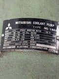 Mitsubishi NQ-180J Coolant Pump 3 Phase 180W