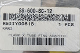 Swagelok SS-600-SC-12 Sanitary Fitting 3/8" Tube OD x 3/4" Kwik-Clamp Flange