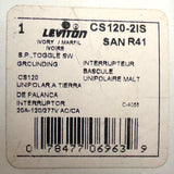 Leviton CS120-2IS Single Pole Toggle Switch 20A 120/277V AC/CA