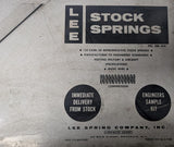 Lee Spring No. 200 MW Compression Stock Springs Engineers Sample Kit w/ Case