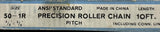 Allied Locke 50-1R Precision Roller Chain 10 FT. 5/8 X 3/8"