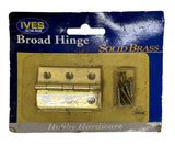 Ives By Schlage C9042B3 Broad Hinge Solid Brass 2" X 1-3/8"