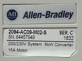 Allen Bradley 2094-AC09-M02-S Kinetix 6000 Integrated Axis Module 6 kW 15A