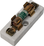 Leviton 8900 Porcelain Fuse Holder 30A 60V 1 Pole w/ Lemitron KTN-R-3 Fuse