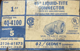 Lot of (5) OZ Gedney 4Q-4100 Liquidtight Connector 1"