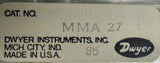Dwyer MMA 27 Mini-Master Flowmeter 100 PSIG 130°F Max Temp