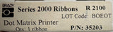 Brady 35203 Printer Ribbon Series 2000 R2100